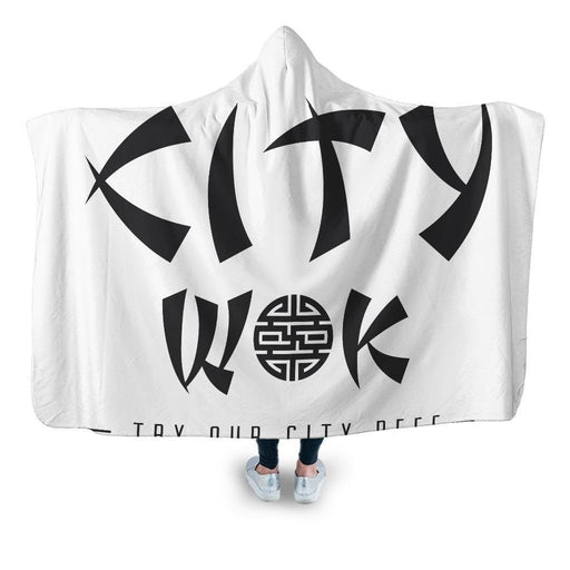 City Wok Hooded Blanket - Adult / Premium Sherpa