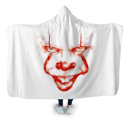 Clown Says Hello Hooded Blanket - Adult / Premium Sherpa