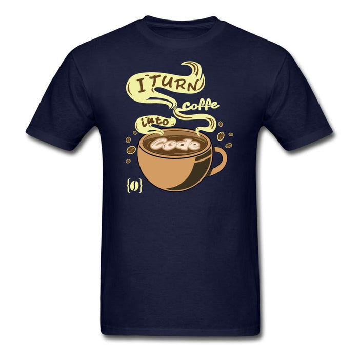 Coffee and Coding Unisex Classic T-Shirt - navy / S