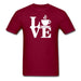 Coffee Love Unisex Classic T-Shirt - burgundy / S