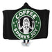 Coffee Sparks Joy Hooded Blanket - Adult / Premium Sherpa