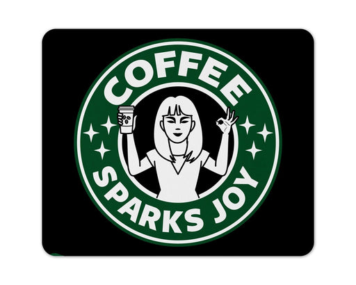 Coffee Sparks Joy Mouse Pad