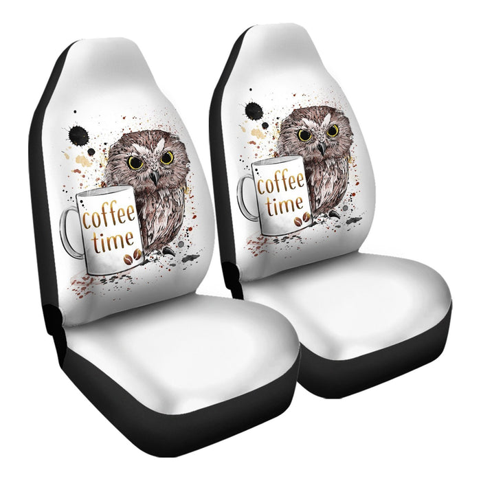 Coffee Time Car Seat Covers - One size