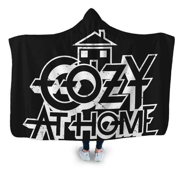 Cozy At Home Hooded Blanket - Adult / Premium Sherpa