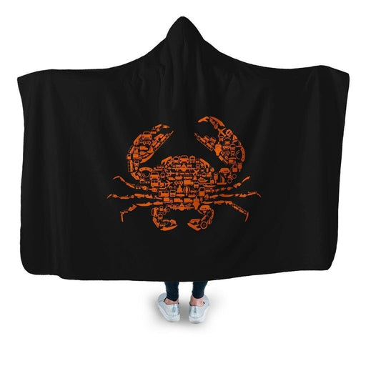 Crab Hooded Blanket - Adult / Premium Sherpa