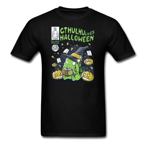 Cthulhu Likes Halloween Unisex Classic T-Shirt - black / S
