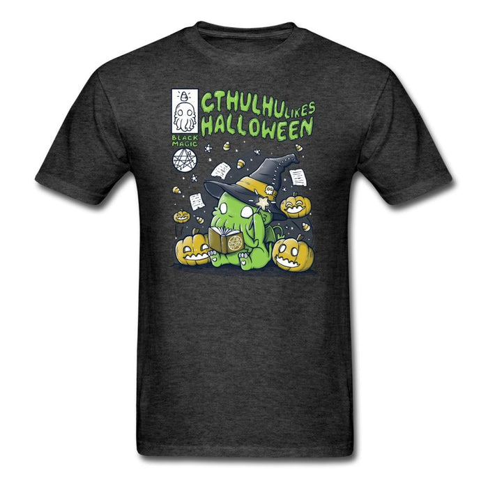 Cthulhu Likes Halloween Unisex Classic T-Shirt - heather black / S