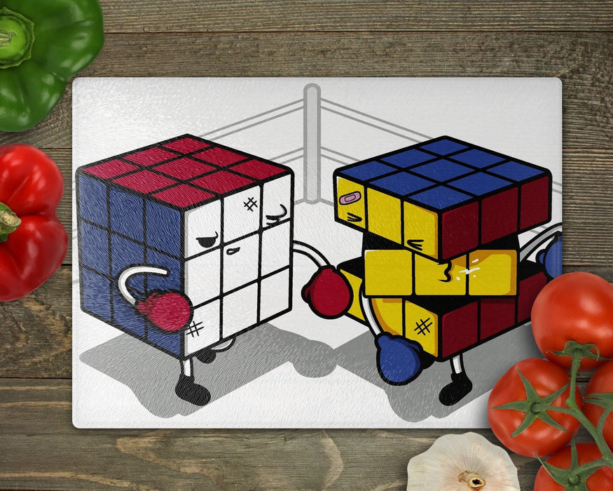 Cube Fight! Cutting Board