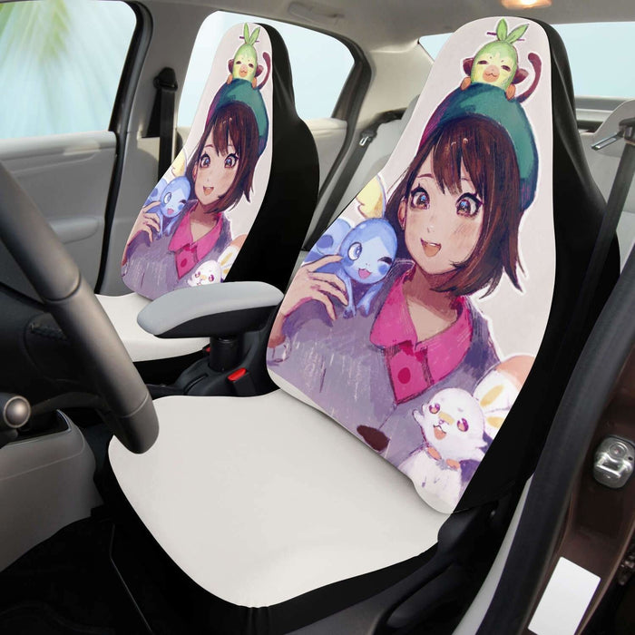 Cute Anime Girl Car Seat Covers - One size