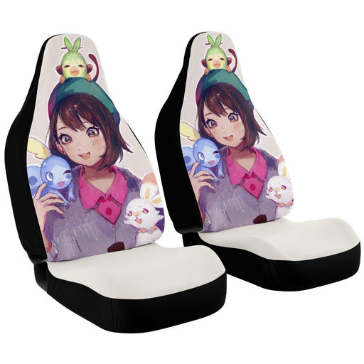 Cute Anime Girl Car Seat Covers - One size