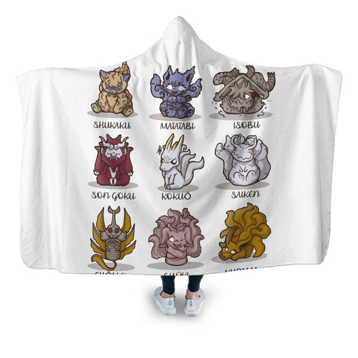 Cute Demons Hooded Blanket - Adult / Premium Sherpa