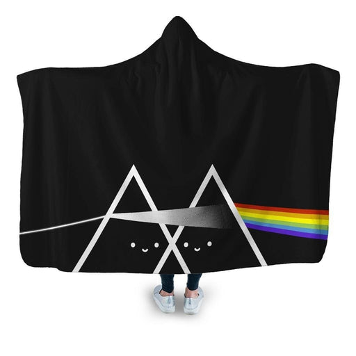 Cute Side Of The Rainbow Hooded Blanket - Adult / Premium Sherpa