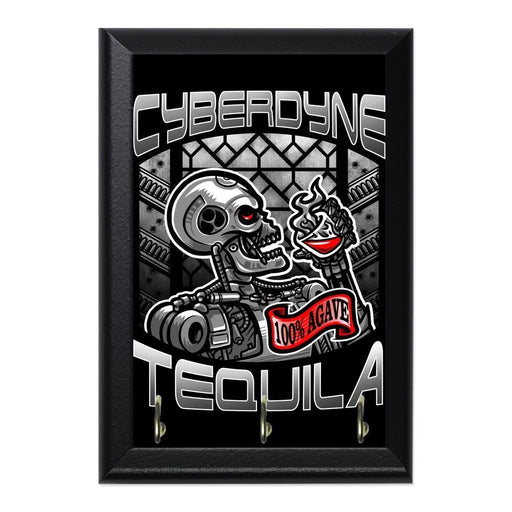 Cyberdyne Tequila Decorative Wall Plaque Key Holder Hanger - 8 x 6 / Yes