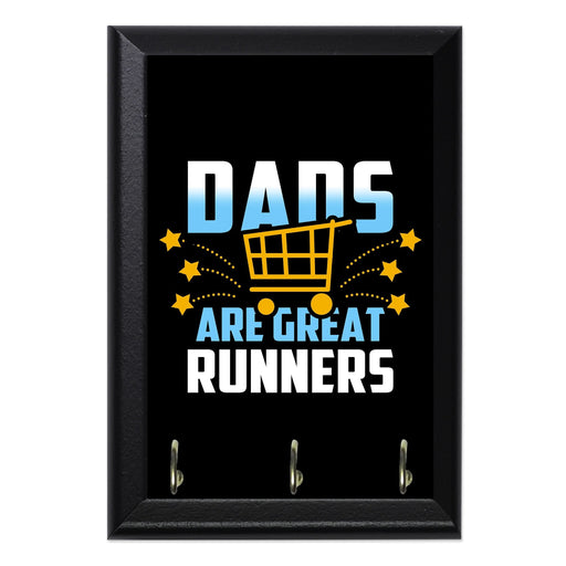 Dads Are Great Runnersb Key Hanging Plaque - 8 x 6 / Yes