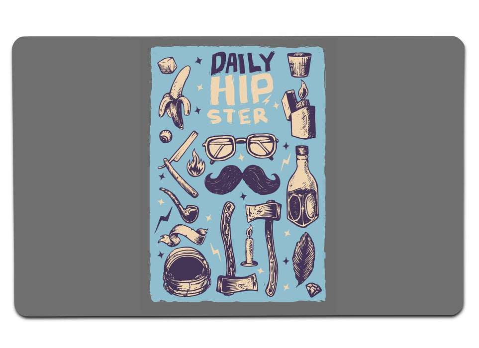 Daily Hipster Large Mouse Pad