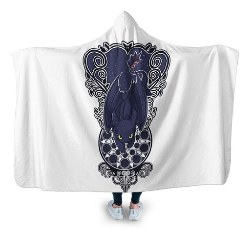 Dark Fury Hooded Blanket - Adult / Premium Sherpa
