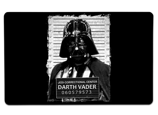 Darth Vader Mugshot Large Mouse Pad