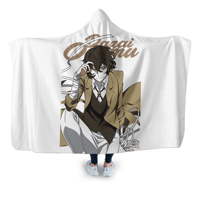 Dazai Osamu Hooded Blanket - Adult / Premium Sherpa
