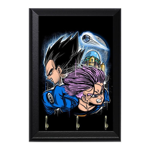 DBZ Father And Son Decorative Wall Plaque Key Holder Hanger - 8 x 6 / Yes