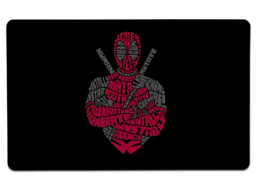 Dead Red Large Mouse Pad