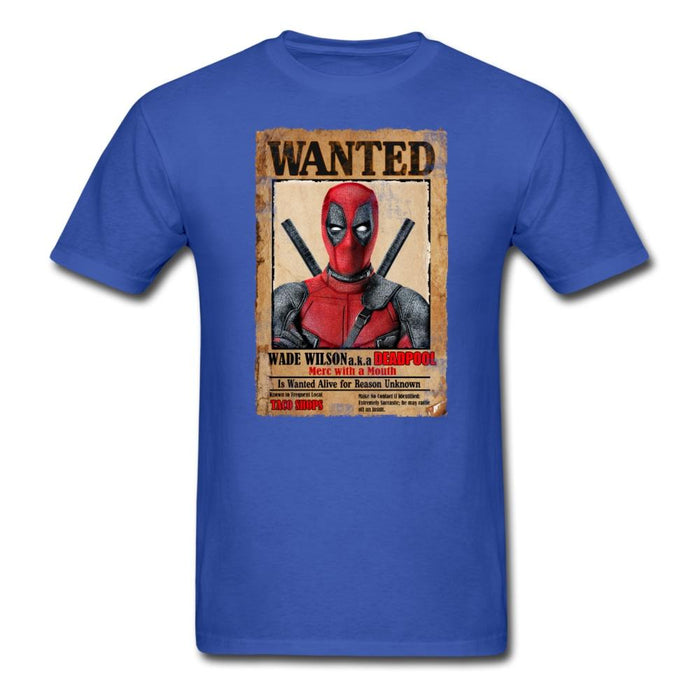 Deadpool Wanted Unisex Classic T-Shirt - royal blue / S