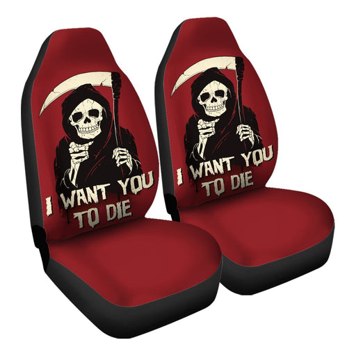 Death Chose You Car Seat Covers - One size