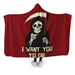 Death Chose You Hooded Blanket - Adult / Premium Sherpa