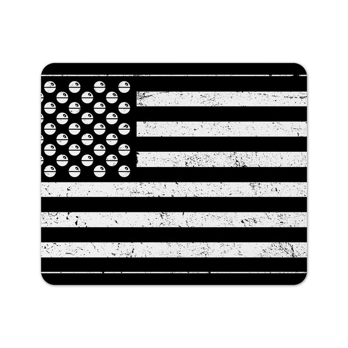 Death Stars And Stripes Bandw Extra Mouse Pad