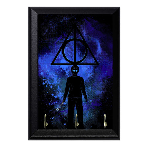 Deathly Hallows Art Key Hanging Wall Plaque - 8 x 6 / Yes