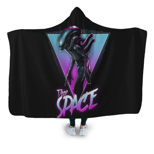 Deep Space Hooded Blanket - Adult / Premium Sherpa