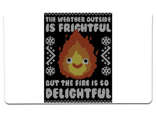 Delightful Fire Large Mouse Pad