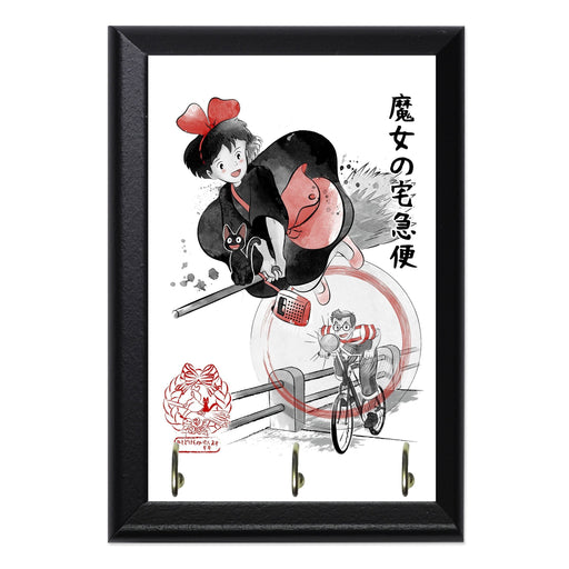 Delivery Service Sumi E Key Hanging Plaque - 8 x 6 / Yes
