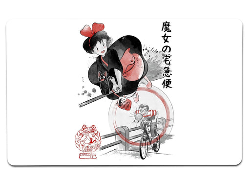 Delivery Service Sumi E Large Mouse Pad