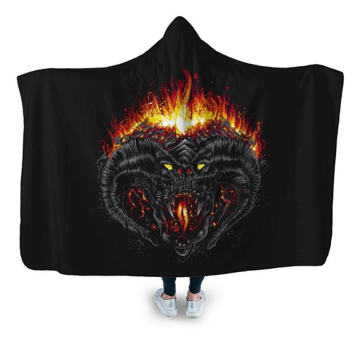 Demon Of Morgoth Hooded Blanket - Adult / Premium Sherpa