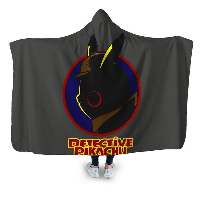 Detective Pikachu Hooded Blanket - Adult / Premium Sherpa