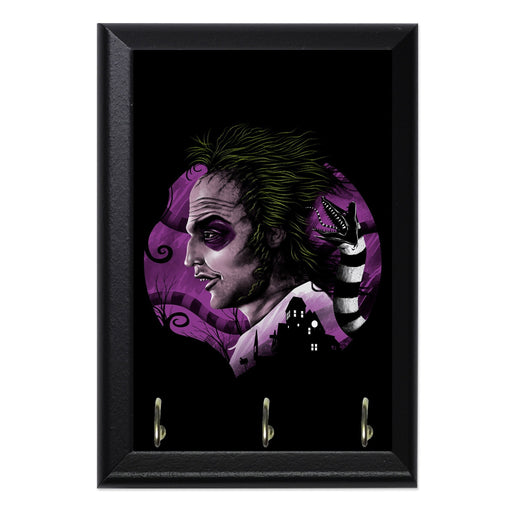 Devious Ghost Wall Plaque Key Holder - 8 x 6 / Yes