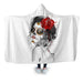 Dia De Los Muertos Hooded Blanket - Adult / Premium Sherpa