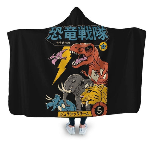 Dino Sentai Hooded Blanket - Adult / Premium Sherpa