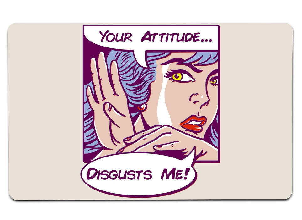 Disgusting Attitude Large Mouse Pad