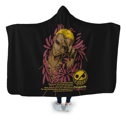 Doflamingo Hooded Blanket - Adult / Premium Sherpa
