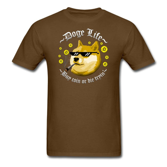 Doge Life Unisex Classic T-Shirt - brown / S