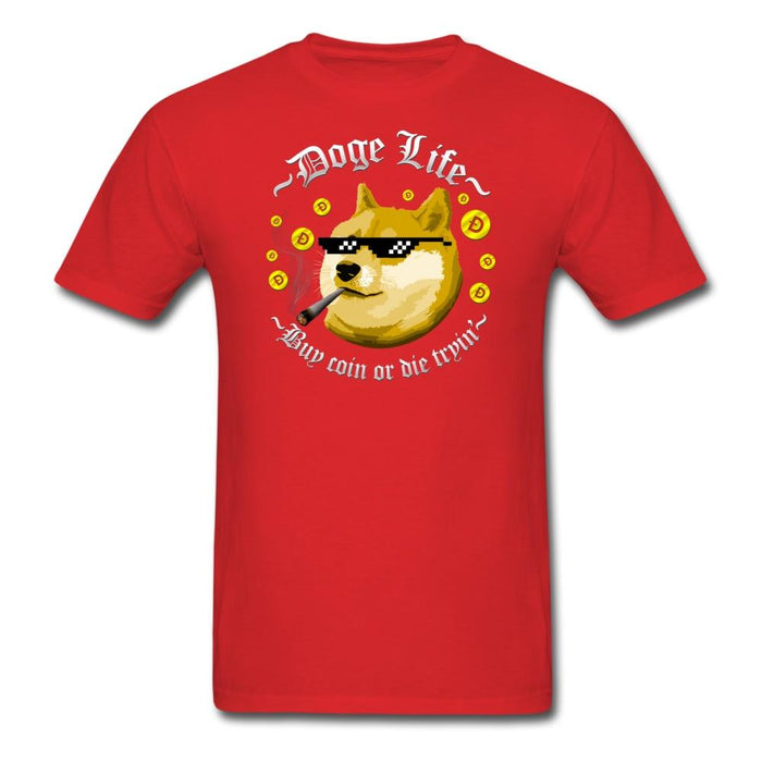Doge Life Unisex Classic T-Shirt - red / S