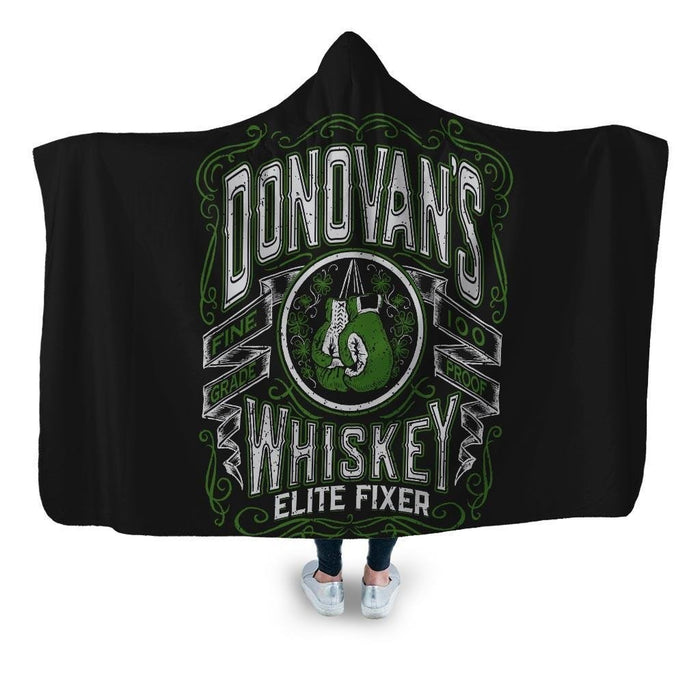 Donovans Whiskey Hooded Blanket - Adult / Premium Sherpa