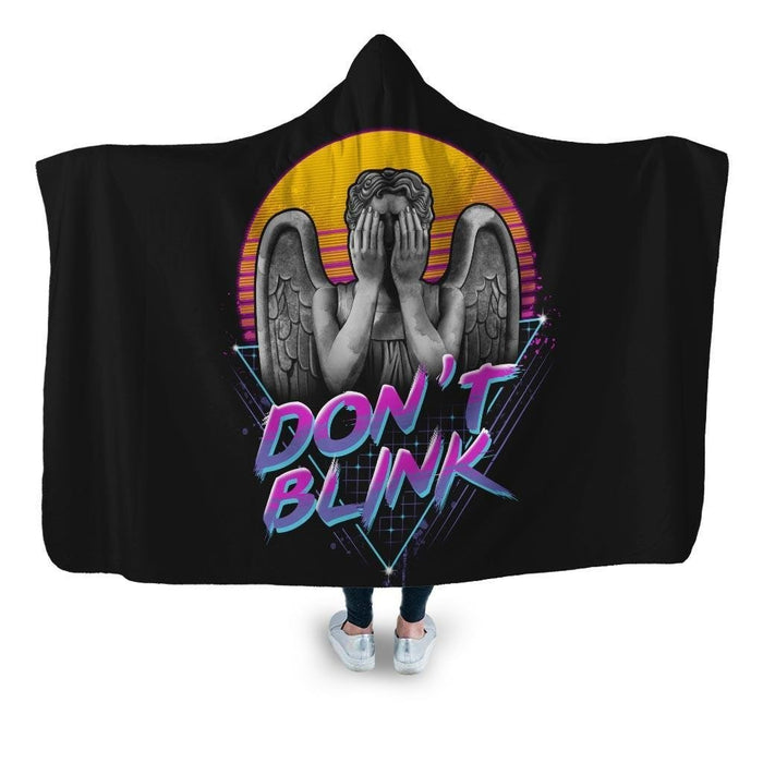 Don’t Blink Hooded Blanket - Adult / Premium Sherpa