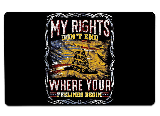 Don’t Right End Whrere Your Feeling Begin Large Mouse Pad