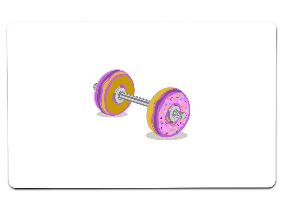 Donut Barbell Large Mouse Pad