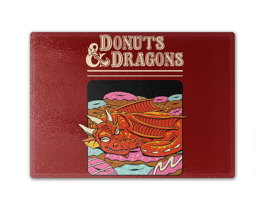 Donuts And Dragons Cutting Board