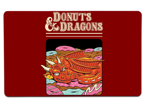 Donuts And Dragons Large Mouse Pad