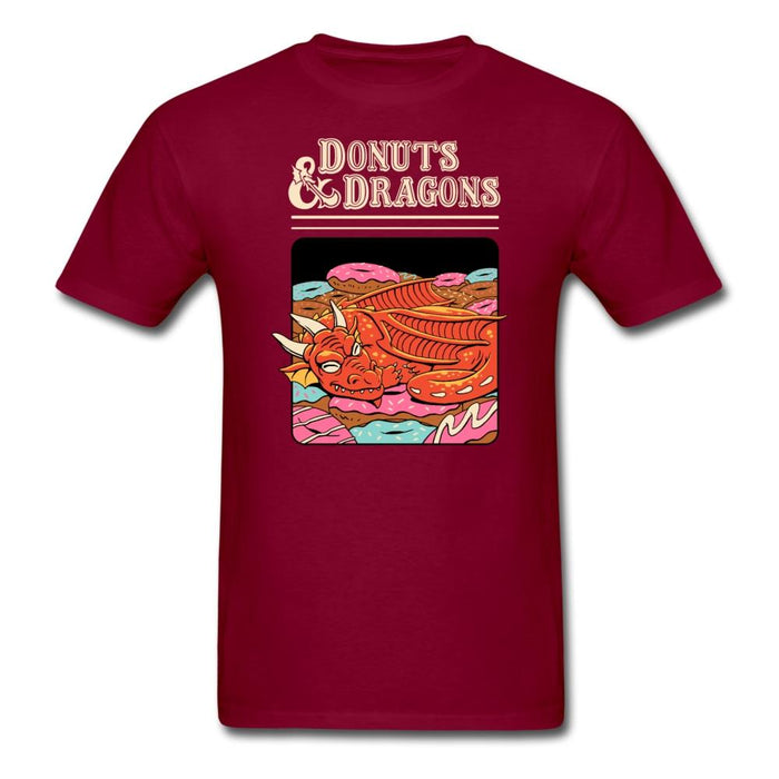 Donuts And Dragons Unisex Classic T-Shirt - burgundy / S