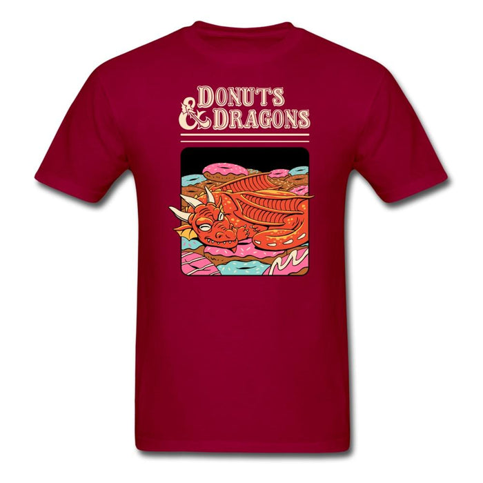 Donuts And Dragons Unisex Classic T-Shirt - dark red / S